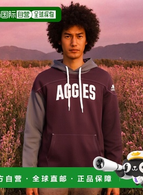 1h可退 【美国直邮】adidas 男士深红色 Texas A M Aggies Block