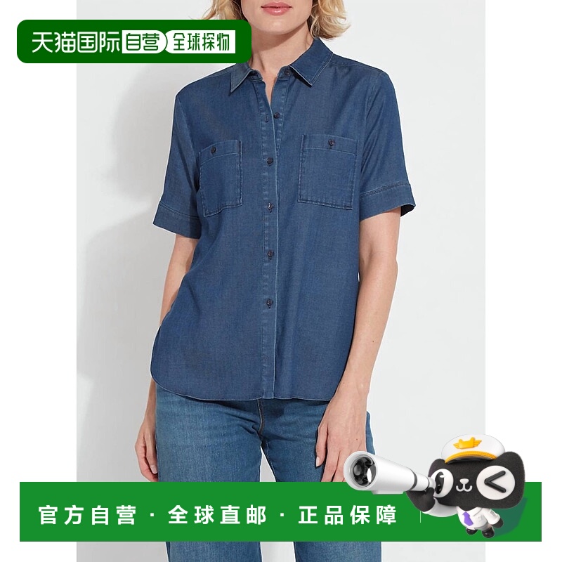 自营 lysseLola Chambray衬衫，深中洗 【美国奥莱】直发