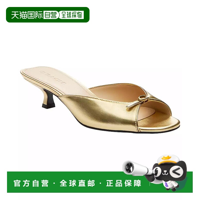 1h可退 【美国直邮】coach 女士 凉鞋小猫跟