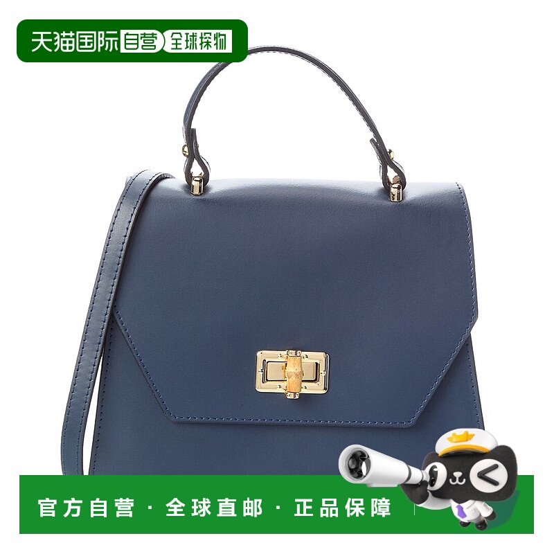 自营persaman new yorkPersaman纽约Sadie16皮革手提包-蓝色 美国