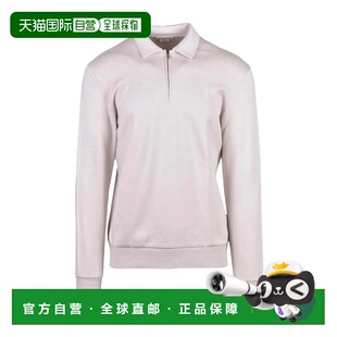 自营eleventyBeige Cotton Polyamide Cashmere Sweatshirt Polo