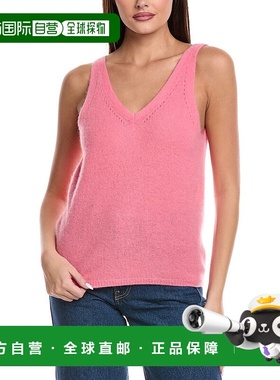 自营Majestic Filatures Pointelle羊毛混纺上衣-粉红色 美国奥莱