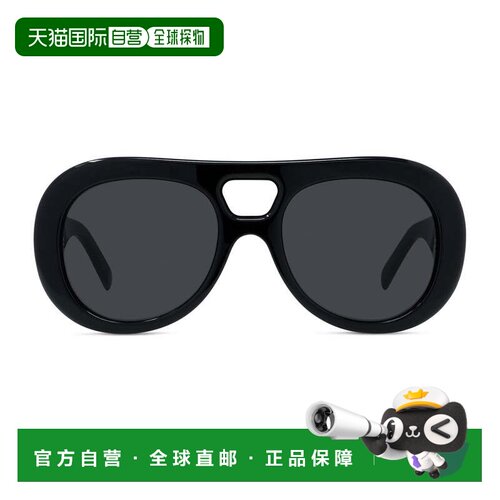 自营givenchy黑色Bold GV40128I醋酸纤维飞行员太阳镜-灰色 美国