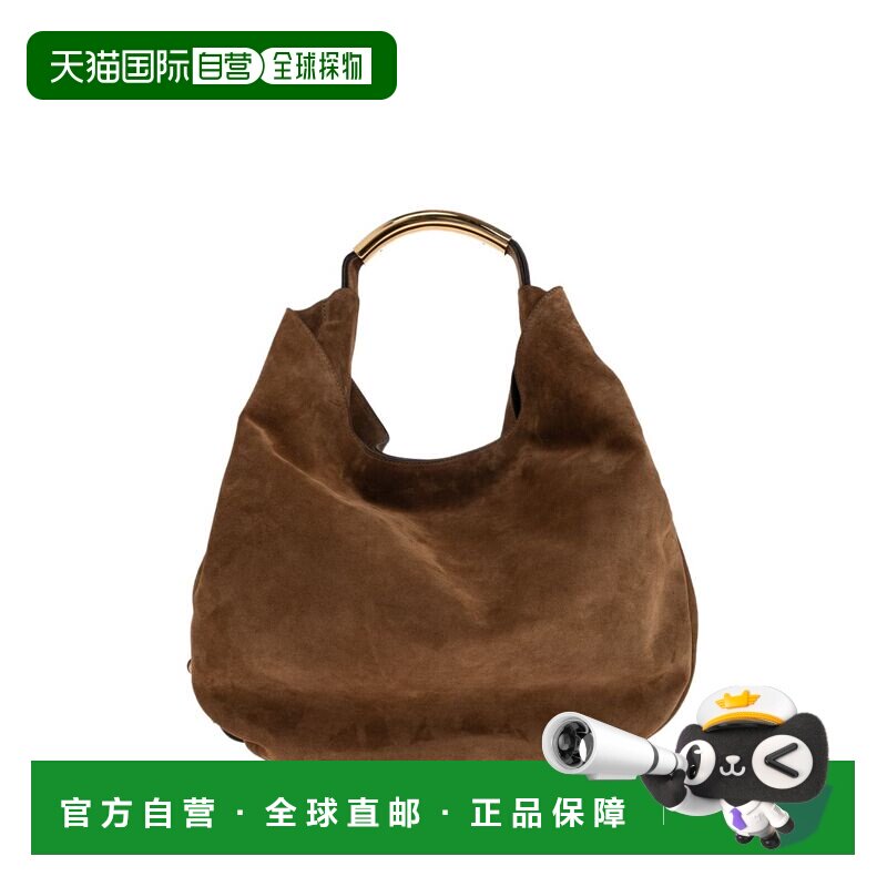 自营moschinoSlouchy Suede-Like Bag - brown 美国奥莱直发