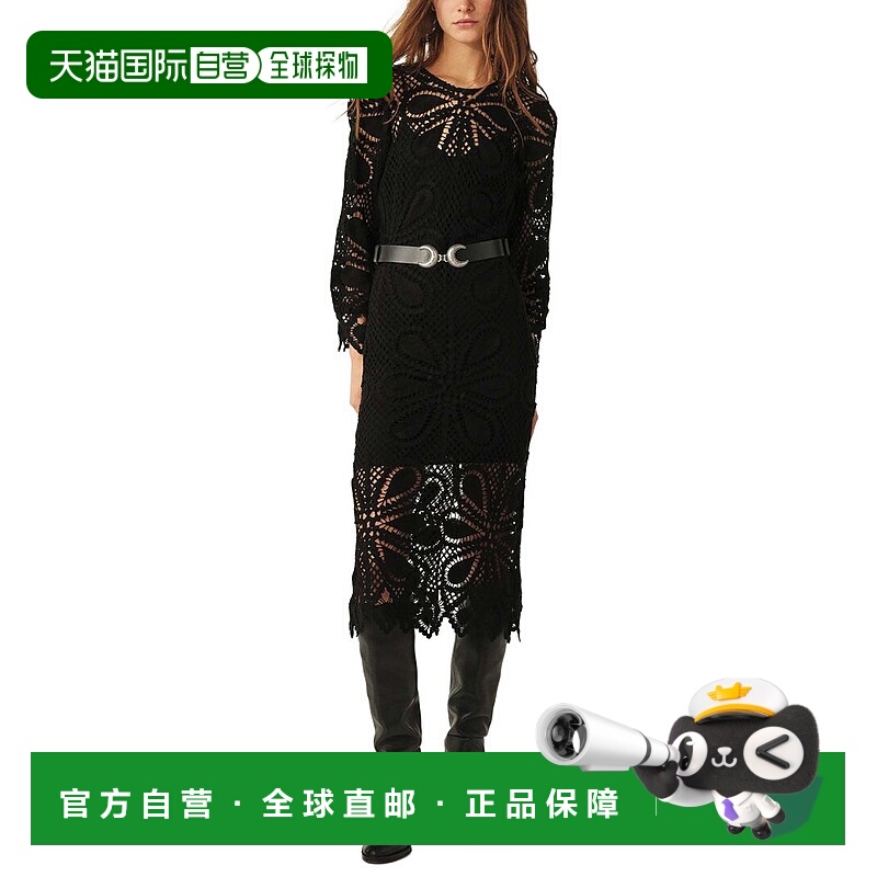 自营ba&sh Grace Dress - noir 美国奥莱直发