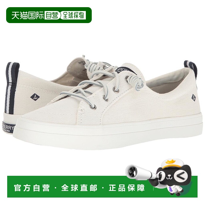 1h可退 【美国直邮】Sperry|Crest Vibe 水洗亚麻布正品时尚休闲