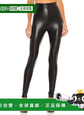 自营 commandoPerfect Control 黑色仿皮紧身裤 美国奥莱直发
