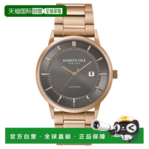 自营Kenneth Cole Men's Classic mm Quartz Watch - grey 美国奥