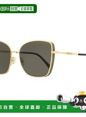 自营 Jimmy Choo 女士蝴蝶太阳镜 Alexis 2M2IR 金色/黑色 59 毫