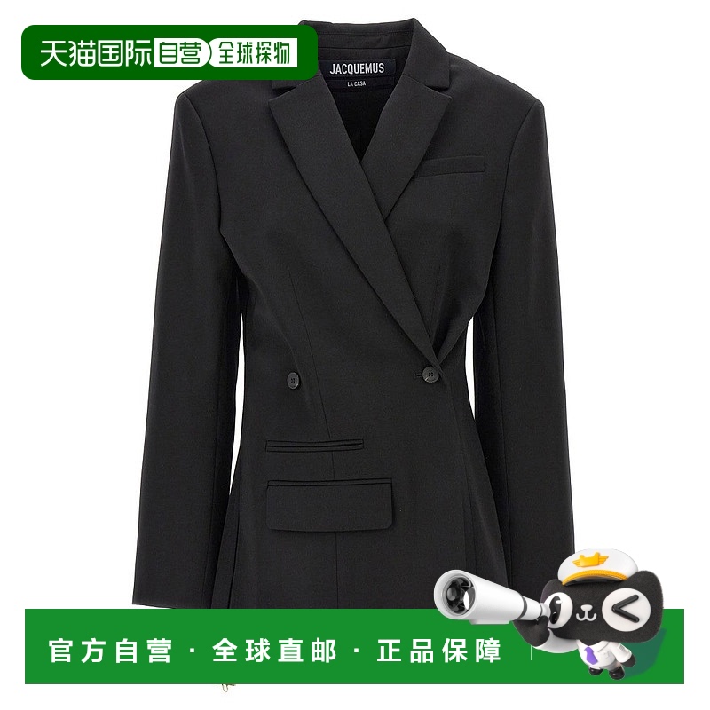 自营 jacquemusLa Veste Tibau' Blazer - black 美国奥莱直发