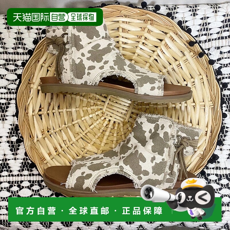 自营very gWomen's Libra Cow Western Sandals In Brown - brown