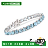 自营 Simons Ross 英寸 7.25 925 天蓝色托帕石网球手链 纯银