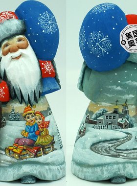 g. debrekhtG.DeBrekht 的 Designocracy 木雕手绘欢乐旧世界圣诞