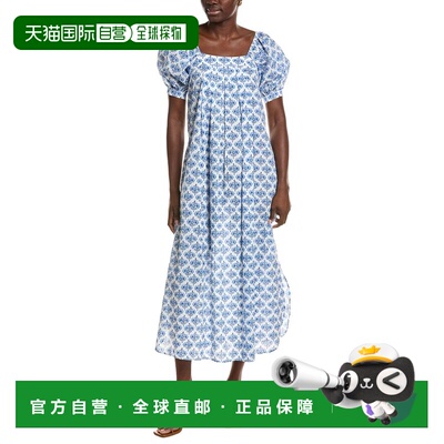 自营J.McLaughlin Larissa Dress - white/blue 美国奥莱直发