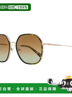 自营Longchamp Women's Geometric Rimmed Sunglasses LO163S 749