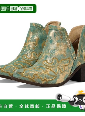 1h可退 【美国直邮】Corral Q0307 女靴 时尚舒适真皮及踝靴 绿色