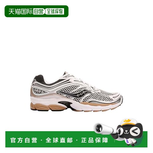 自营saucony白色/马鞍ProGrid Omni 9透气网眼运动鞋-灰色 美国奥