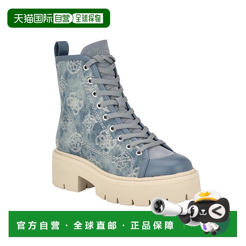 1h可退 【美国直邮】GUESS Shutter 女士系带标志图案战斗靴 时尚