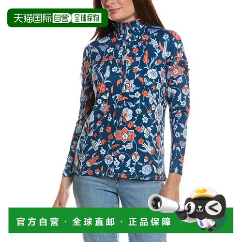 自营Gretchen Scott Jock女孩半拉链套头衫-海军 美国奥莱直发