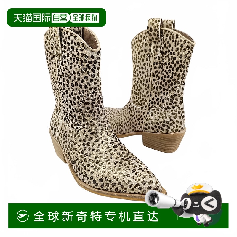 自营 shu shop女子Toni Bootie In Gold Cheetah-金猎豹 【美国奥