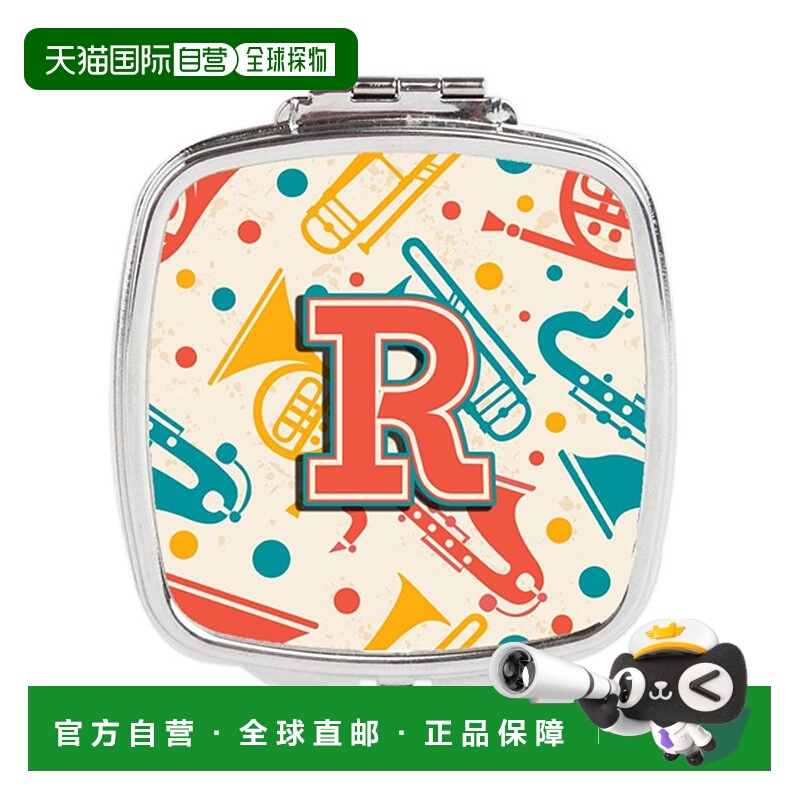 自营 Carolines Treasures CJ2001-RSCM 字母 R 复古青色橙正品
