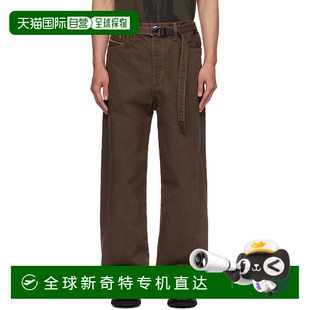 棕色束带牛仔裤 1h可退 男士 香港直邮潮奢 2503757M Sacai