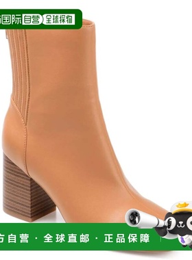 自营Women's Journee Collection Maize Boots Tan Leather Ankle