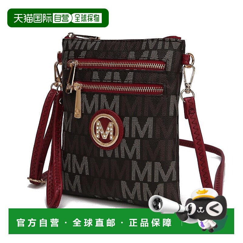 自营 mia k collectionGaia Milan M 签名斜挎包 - 红色 美国奥莱