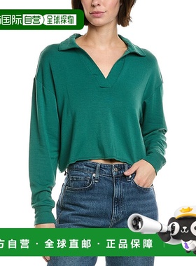 自营Splits59 Joan Fleece Polo Sweatshirt - green 美国奥莱直