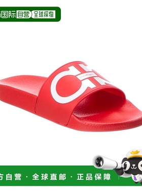 自营salvatore ferragamoFerragamo Groovy Rubber Slide - red