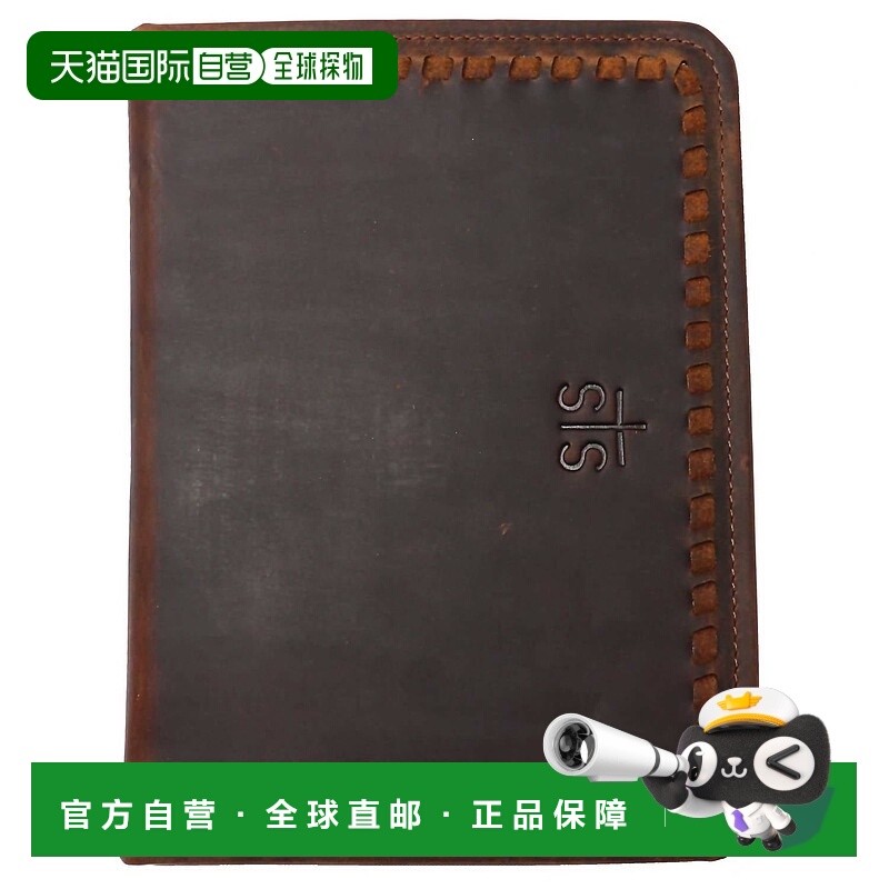 自营stsMen's Catalina Croc Magnetic Wallet In Brown - brown