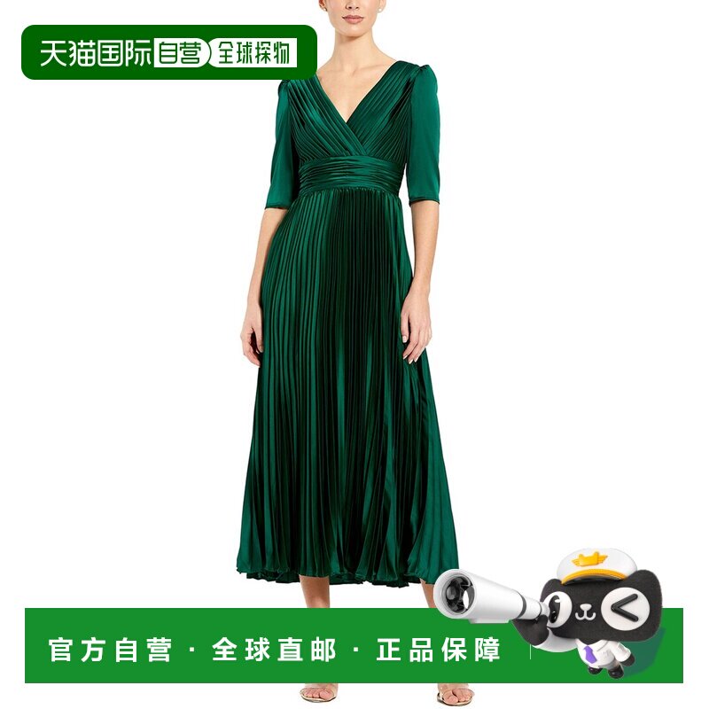 自营Mac Duggal Midi连衣裙-绿色 美国奥莱直发