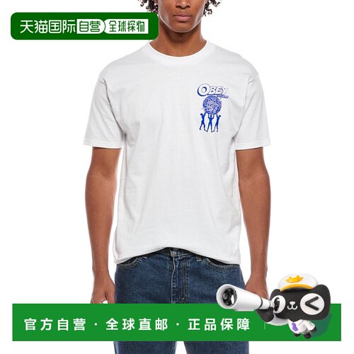 自营obey奥比T恤-白色 美国奥莱直发