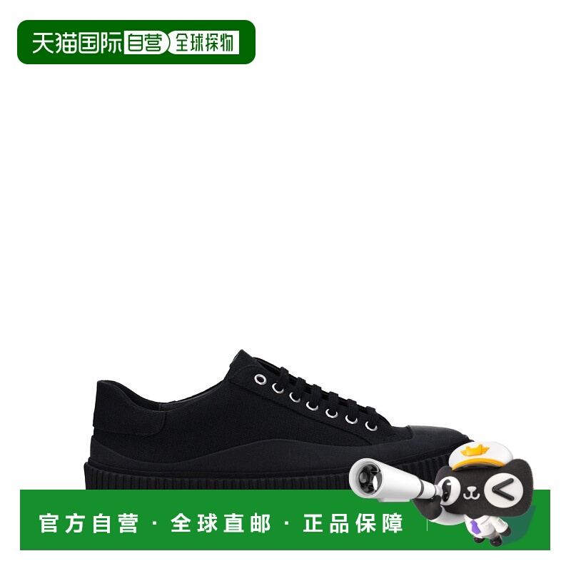 自营 Jil Sander Fabric Men's Sneakers - black 美国奥莱直发