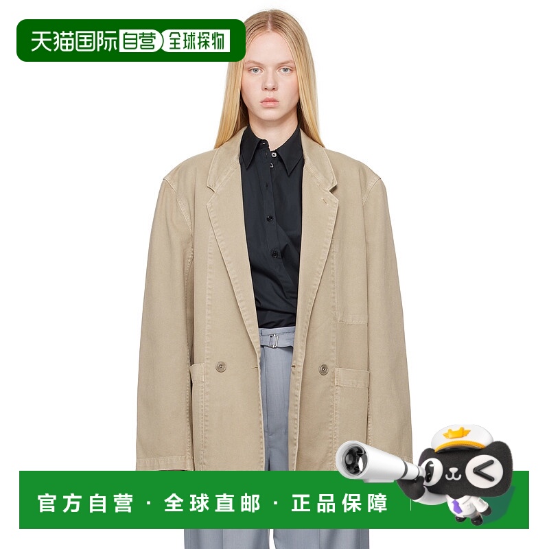 1h可退 香港直邮潮奢 Lemaire 女士 米色 Workwear 西装外套 JA10