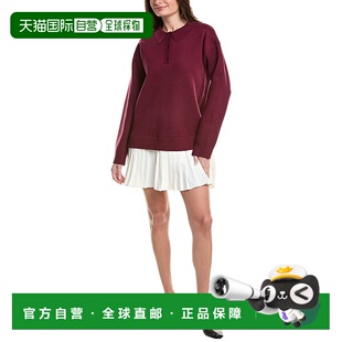 自营English Factory Polo Mixed Media Mini Dress - red 美国奥