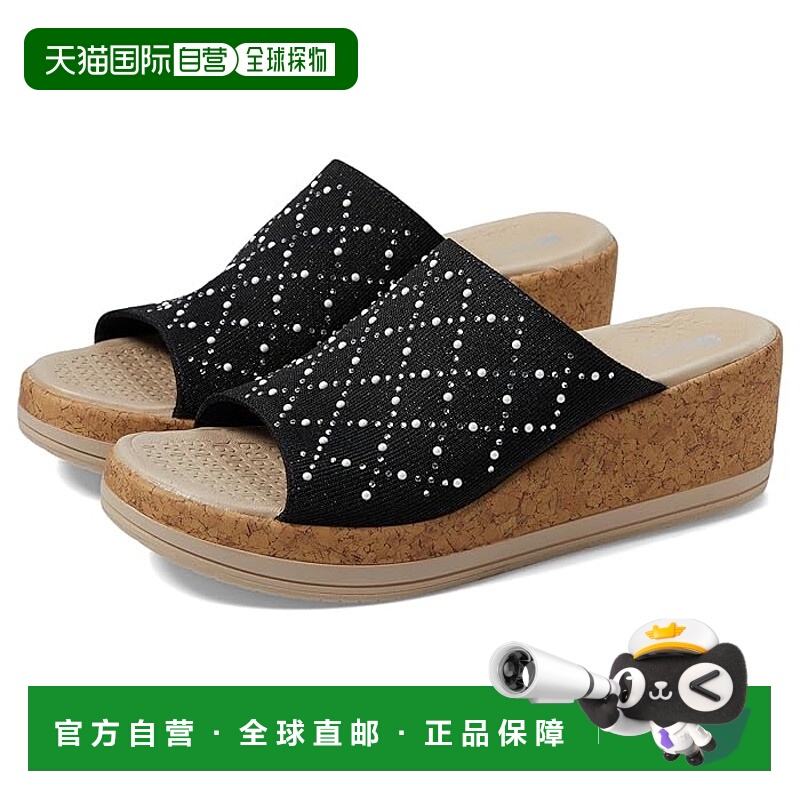 1h可退 香港直邮潮奢 bzees 女士 Royal 坡跟凉鞋  舒适时尚