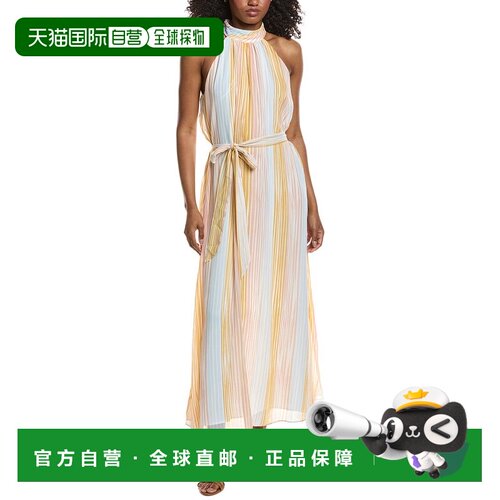自营Vince Camuto Halter-Neck Maxi Dress - white 美国奥莱直发
