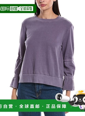 自营LAmade Hayworth Flounced Sleeve Sweatshirt - purple 美国