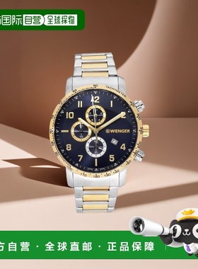 自营 Wenger Swiss Army 男式 01.1543.112 Attitude 蓝色表盘手