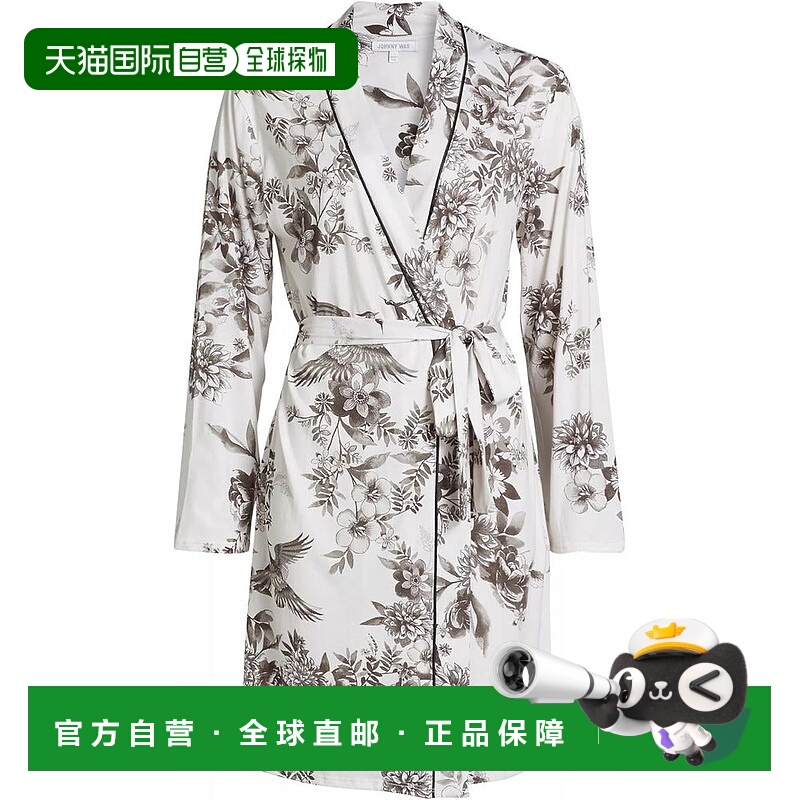 自营 Johnny Was 女士 The Jonesy 睡袍，梦想家象牙白 - 梦想家