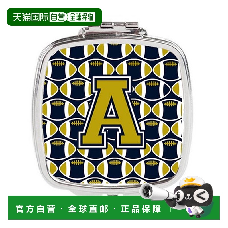 自营Carolines Treasures CJ1074-ASCM 字母 A 足球蓝色和金正品