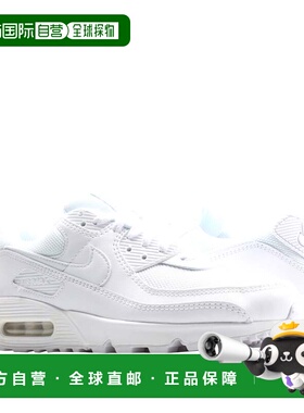 自营Nike Air Max 90 Triple White/White Wolf Grey男子跑步鞋CN