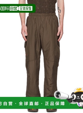 1h可退 香港直邮潮奢 Robyn Lynch 男士 棕色刺绣工装裤 TRS06