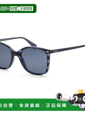 自营 polaroid宝丽来女士55mm蓝色太阳镜-蓝色 美国奥莱直发