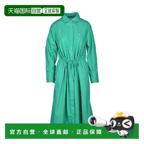 自营tommy hilfigerGreen Shirt Dress - green 美国奥莱直发