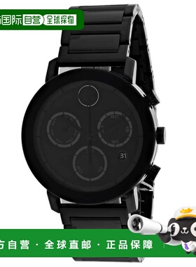 自营Movado Men's Black dial Watch - black 美国奥莱直发