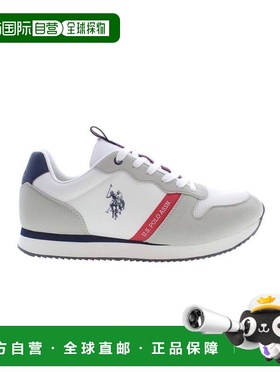 自营u.s. polo assn.美国POLO ASSN.涤纶男式运动鞋-白色 美国奥