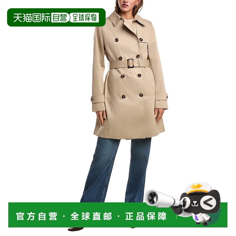 自营Barbour Greta Trench Coat - tan 美国奥莱直发