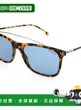 自营 Carrera男式55毫米蓝色太阳镜-哈瓦那钌 美国奥莱直发卡雷拉